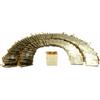 100 Glossy Gold Metallic Jewelry Retail Gift Bags 3.5" view 1