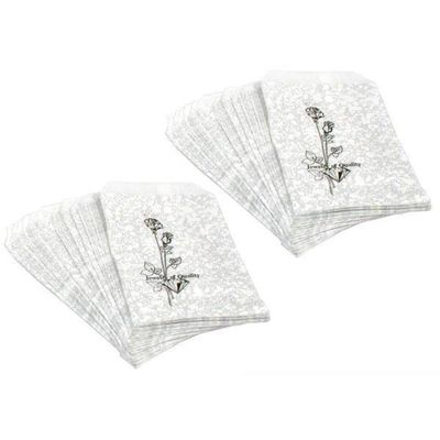 100 Silver Paper Gift Bags Shopping Tote Sales Bag 6 x 4"