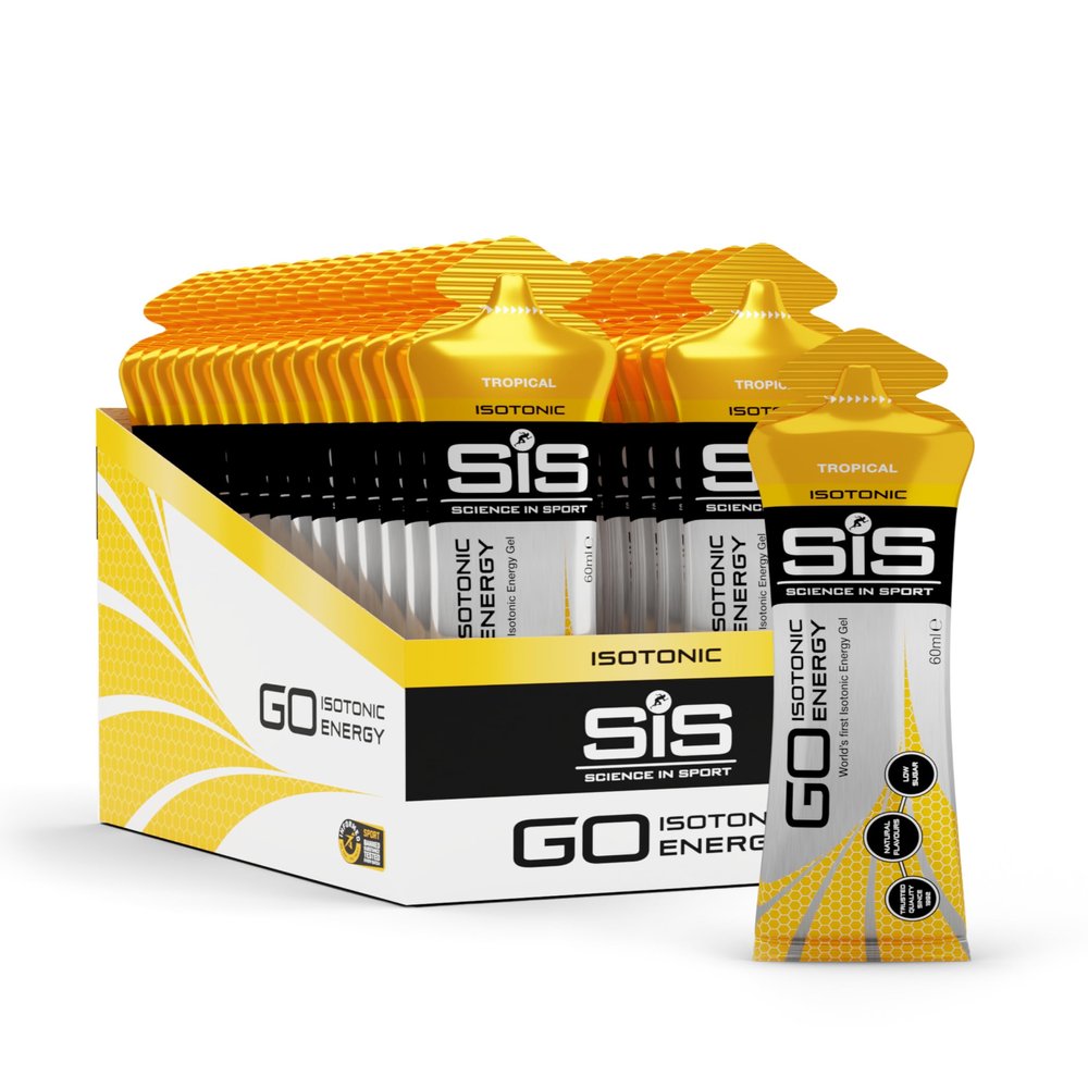 Science in Sport Go Isotonic Energy Gel, Tropical, 60 ml, Pack of 30