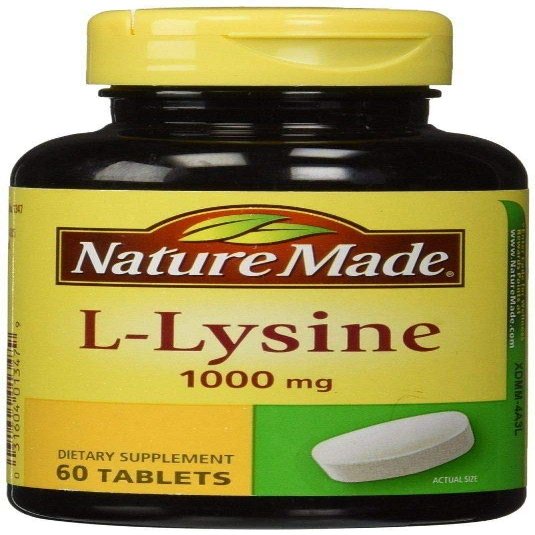 Nm L-Lysine 1000mg Size 60ct Nm L-Lysine 1000mg 60ct