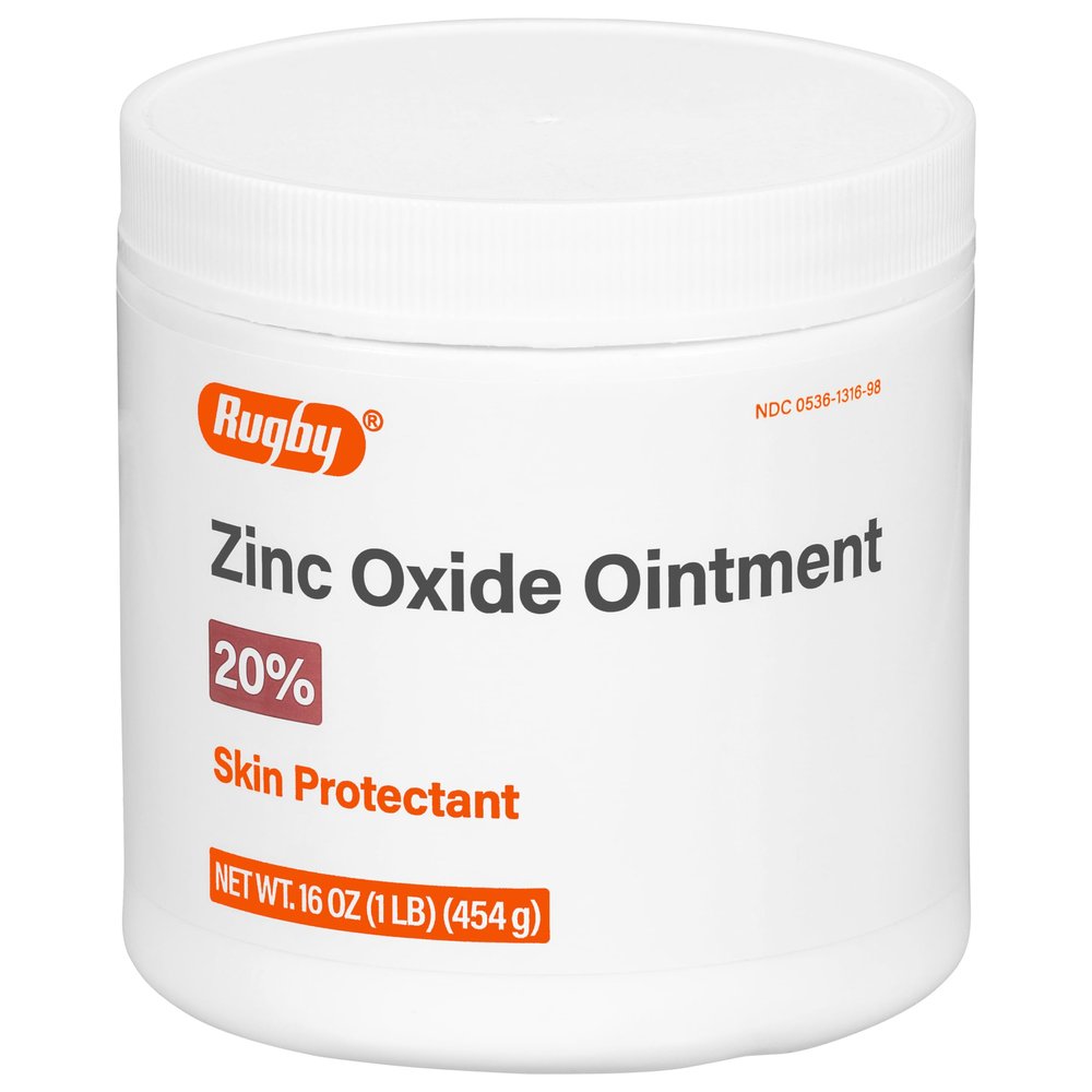 Rugby Zinc Oxide Ointment Skin Protectant - 20% - 16 Oz (1lb) (454 g) (1 Pack)