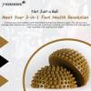 Yamuna Body Rolling Foot Wakers Gold  Foot Massager and Exercise Equipment for Balance, Circulation, and Plantar Fasciitis Relief  Yamuna Balls Kit with Online Instructional Video view 3