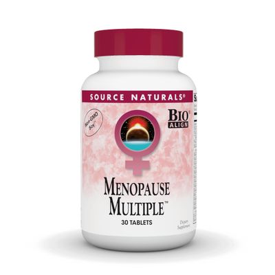 Source Naturals Menopause Multiple, Multi-System Support for Menopause*, Non-GMO Soy - 30 Tablets