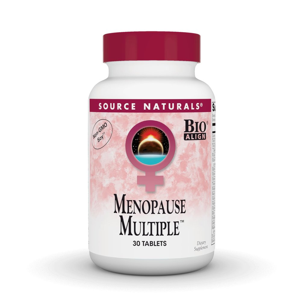 Source Naturals Menopause Multiple, Multi-System Support for Menopause*, Non-GMO Soy - 30 Tablets