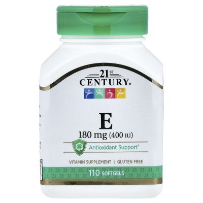 21st Century E 400 I.U. Blended Softgels, 110-Count