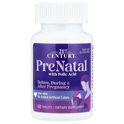 21st Century Vitamins PreNatal Multivitamin Tabs, 60 ct