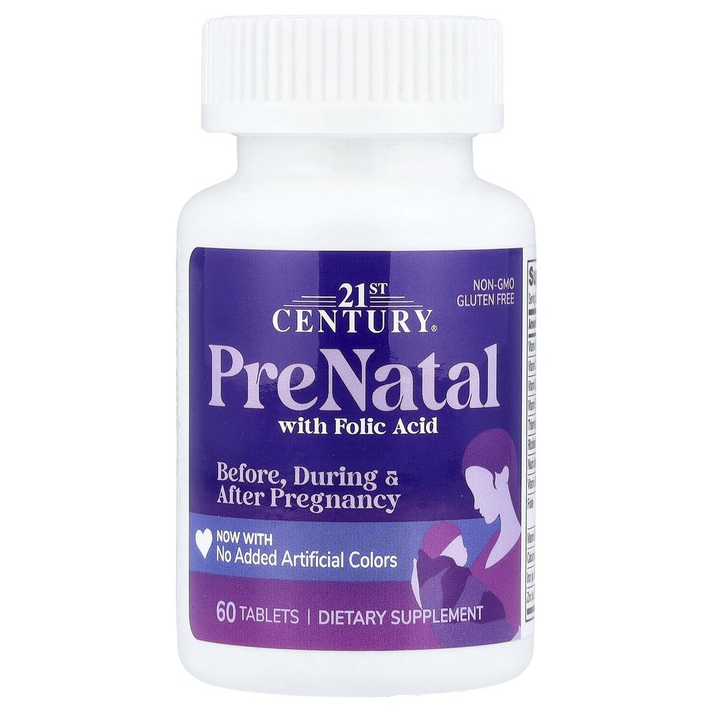 21st Century Vitamins PreNatal Multivitamin Tabs, 60 ct