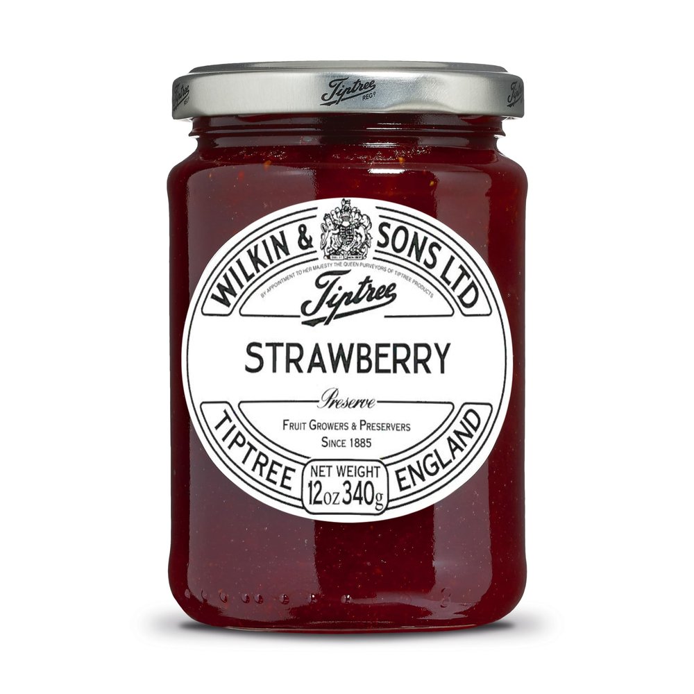 Tiptree Strawberry Preserve, 12 Ounce Jar