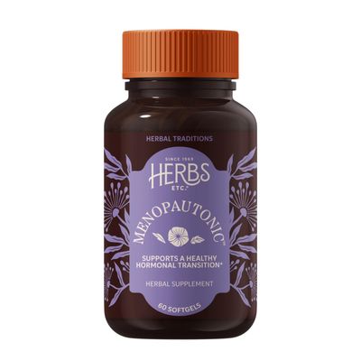 Herbs Etc. Menopautonic Softgels, Organic Dong Quai & Vitex, 60 Count