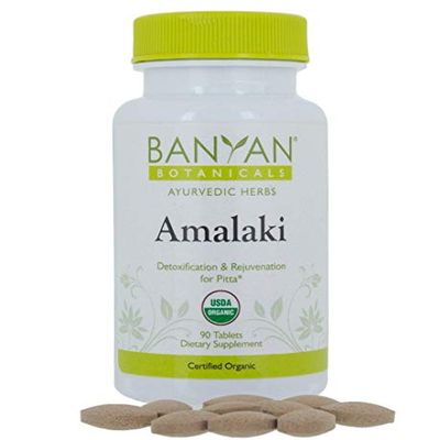 Banyan Botanicals Organic Amla Tablets - Natural Vitamin C for Collagen Support & Immune Health - Amalaki Indian Gooseberry for Glowing Skin, Hair & Healthy Digestion - 90 Tablets - Non-GMO, Vegan*