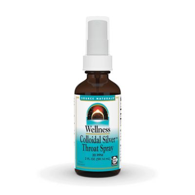 Source Naturals Wellness Colloidal Silver Throat Spray - 30 PPM - 2 Fluid oz