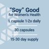 Life Extension Soy Isoflavones, Heart, Bone & Cellular Health Support for Post-menopausal Women, Gluten-Free, Non-GMO, Vegetarian, 30 Capsules view 4