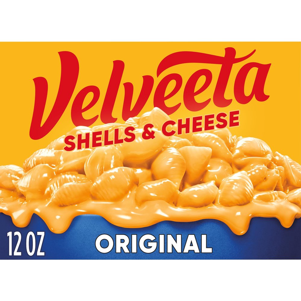 Velveeta Shells and Cheese Mac, 1 Box, for Easy Dinner or Dinner Sides, Original Flavor, Made with Real Cheese, 12 oz