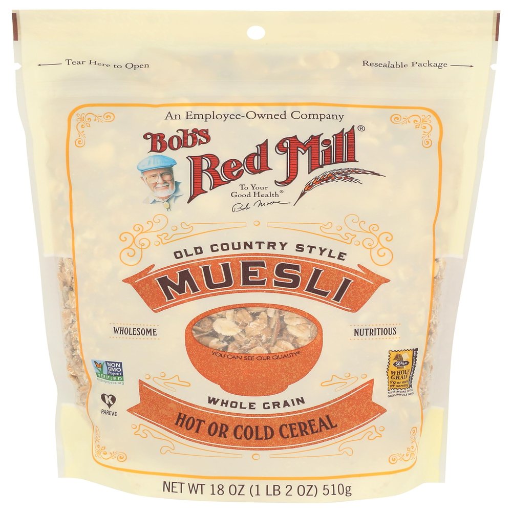 Bob's Red Mill Old Country Style Muesli, 18oz (Pack of 1) - Non GMO, Whole Grain, Vegan, Kosher