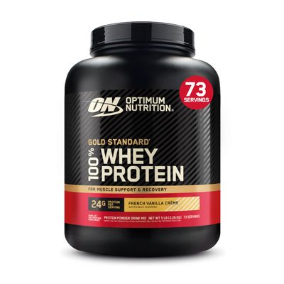 Optimum Nutrition Gold Standard 100% Whey Protein Powder, French Vanilla Crme, 5 Pound (Packaging May Vary)