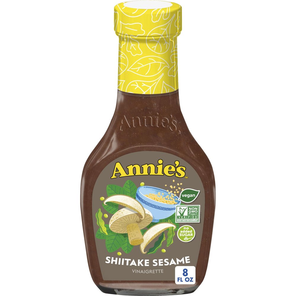 Annie's Shiitake Sesame Vinaigrette Salad Dressing, Vegan, Non-GMO, 8 oz