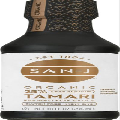San-J Organic Tamari Soy Sauce, Reduced Sodium, 10 Fl Oz