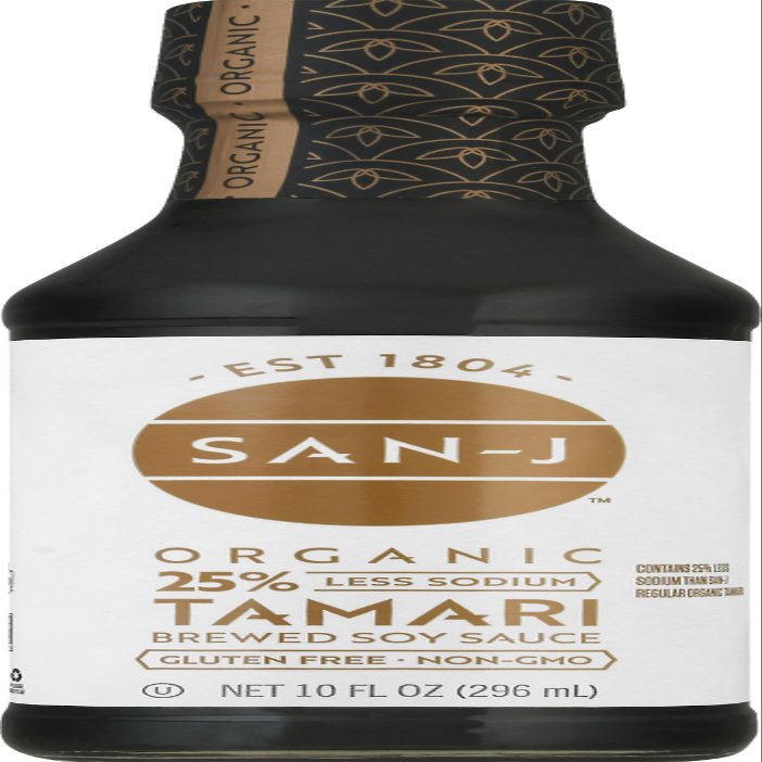 San-J Organic Tamari Soy Sauce, Reduced Sodium, 10 Fl Oz