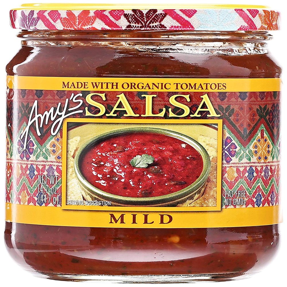 Amy's Salsa, Mild Salsa, Made With Organic Tomatoes, Gluten Free, Vegan Snacks, 14.7 Oz