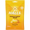 HALLS Cough and Throat Relief Honey Lemon Cough Drops, 30 Drops view 1