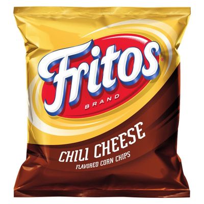 Fritos Corn Chips, Chili Cheese, 2-Ounce Large Single Serve Bags (Pack of 64)