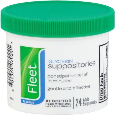 Fleet Glycerin Suppositories Adult 24 Each