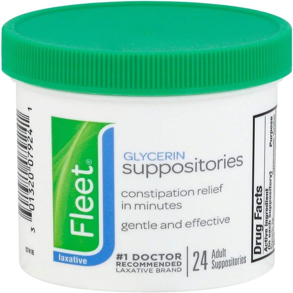 Fleet Glycerin Suppositories Adult 24 Each