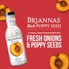 BRIANNAS - Home Style Rich Poppy Seed Dressing  Fine Salad Dressing made with Premium Ingredients - Gluten Free, Kosher, & Vegan Dressing - 12 oz. Bottle view 2