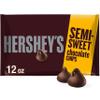 HERSHEY'S Semi-Sweet Chocolate Baking Chips Bag, 12 oz view 1
