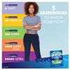 Tampax Pearl Plastic, Super Absorbency, Unscented Tampons, Multicolor, 18 Count view 3