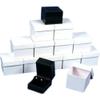 12 Earring Boxes Black Leather Showcase Jewelry Display view 1