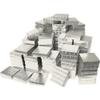 100 Silver Cotton Boxes Watch Bracelet Chain Jewelry 3.5" view 1
