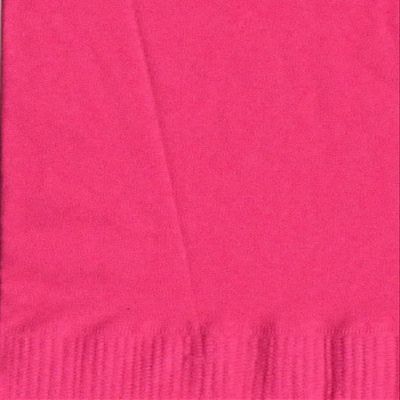 200 Hot Pink Dinner/Hand Towel Napkins Plain Solid Colors