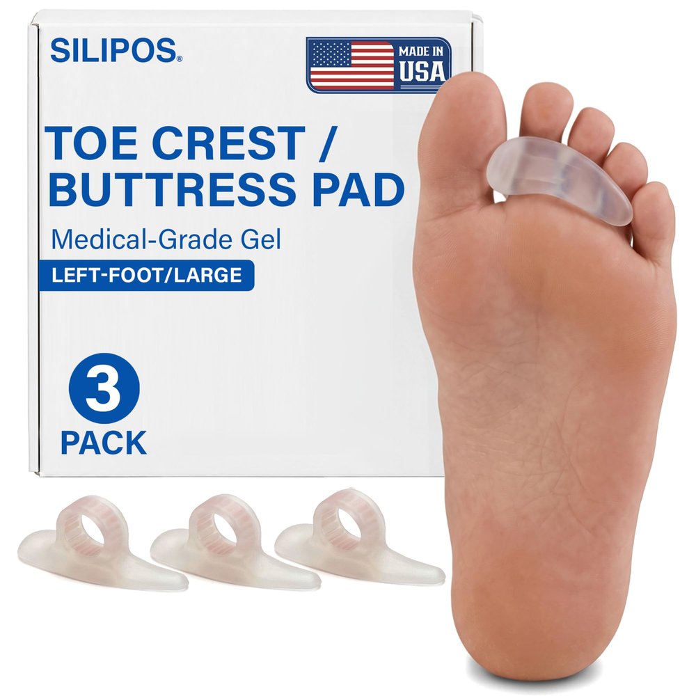 Silipos Gel Toe Crest for Hammertoes & Ball of Foot