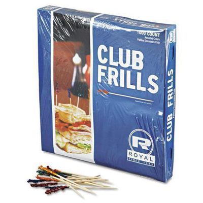Royal Cellophane-Frill Wood Picks RPP R812W