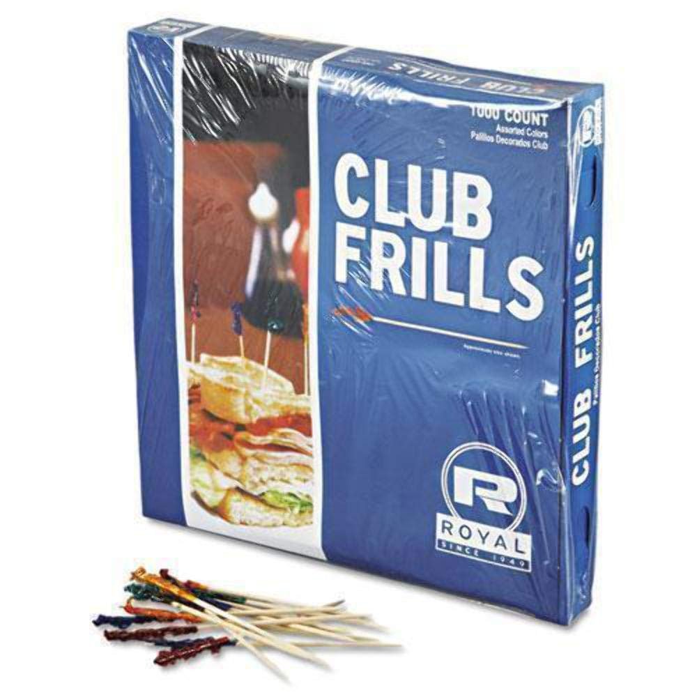 Royal Cellophane-Frill Wood Picks RPP R812W