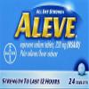 Aleve Tablets with Naproxen Sodium, 220mg (NSAID) Pain Reliever/Fever Reducer, 24 Count, Blue view 2