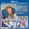Skil-Care Tri-Fold Bedside Fall Mat, 68" L x 26" W x 1" H, High-Density Foam Safety Mat with Non-Slip Bottom, 911547 view 4