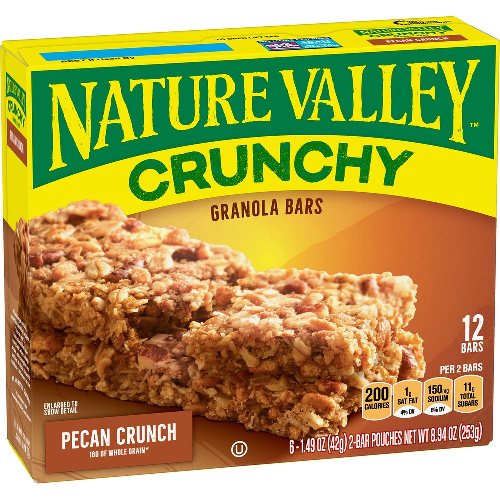 Nature Valley Granola Bars, Chrunchy, Pecan Crunch, 8.94 oz.