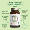 PURE SYNERGY Organic Superfood Powder | Green Superfood Powder | Whole Food Supplement with Organic Greens, Spirulina and Mushrooms | for Energy, Healthy Aging, and Immune Health (12.5 oz) view 3