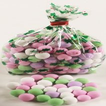 Scott's Cakes Chocolate Dutch Mints in a 8 oz. Holly Bag