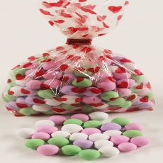Scott's Cakes Chocolate Dutch Mints in a 8 oz. Red Heart Bag