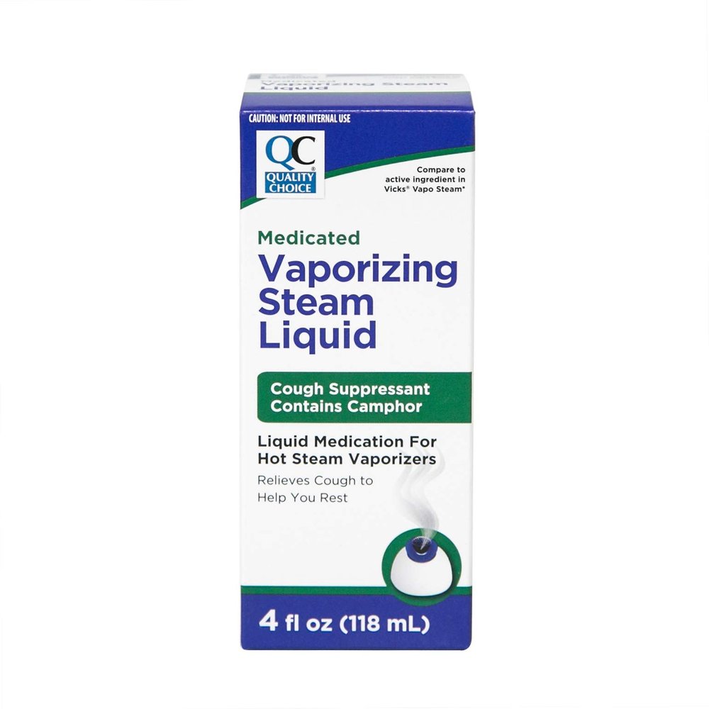 Quality Choice Medicated Vaporizing Steam Liquid, 4 Ounces