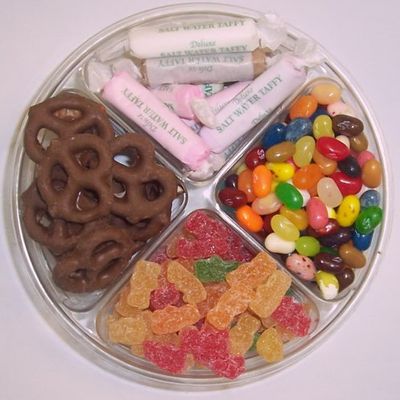 Scott's Cakes 4-Pack Dark Pretzels, Salt Water Taffy, Assorted Jelly Beans, & Sour Gummie Bears