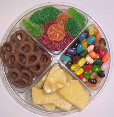 Scott's Cakes 4-Pack Assorted Jelly Beans, Pectin Fruit Gels, Peanut Brittle, & Dark Pretzels