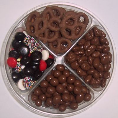 Scott's Cakes 4-Pack Licorice Mix, Chocolate Pretzels, Chocolate Rasins & Chocolate Peanuts