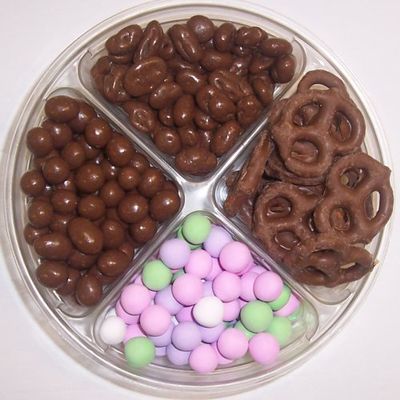 Scott's Cakes 4-Pack Chocolate Pretzels, Chocolate Peanuts, Chocolate Raisins, Chocolate Dutch Mints
