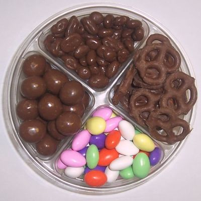 Scott's Cakes 4-Pack Chocolate Raisins, Chocolate Jordan Almonds, Chocolate Pretzels, & Chocolate Malt Balls