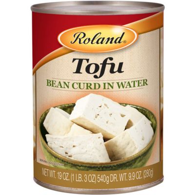 Roland Foods Tofu Bean Curd in Water, 19-Ounce Can, Pack of 24