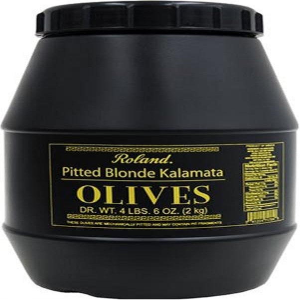 Roland Foods Pitted Blond Kalamata Olives, 4.4-Pound Dry Weight Bag